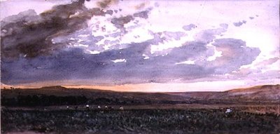 Paysage avec rustiques travaillant : Effet du Soir - William Roxby Beverly